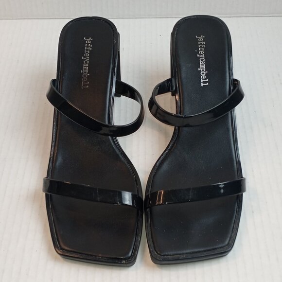 Jeffrey Campbell Slide On Block Heel Sandals - Picture 4 of 7